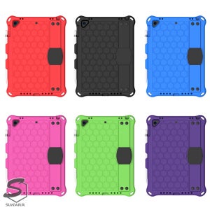 뉴아이패드5세대 2017 6세대 2018 9.7인치 A1822 A1823 A1893 A1954 벌집패턴 에바폼 실리콘 태블릿 케이스