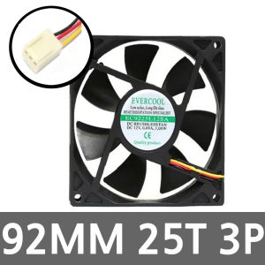 92MM 3P 시스템 냉각 컴퓨터파워팬 저소음 케이스쿨러