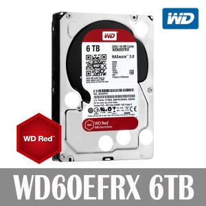 [WD정식인증점] WD RED 6TB WD60EFRX NAS서버HDD AS3년