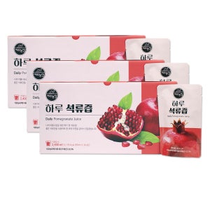 제주농장 하루 석류즙 석류 원액 농축액 갱년기 엘라그산 석류 30포, 3개