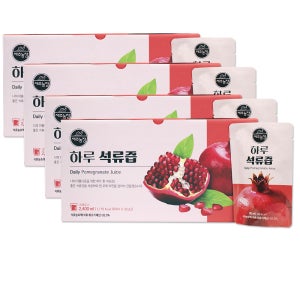 제주농장 하루 석류즙 석류 원액 농축액 갱년기 엘라그산 석류 30포, 4개