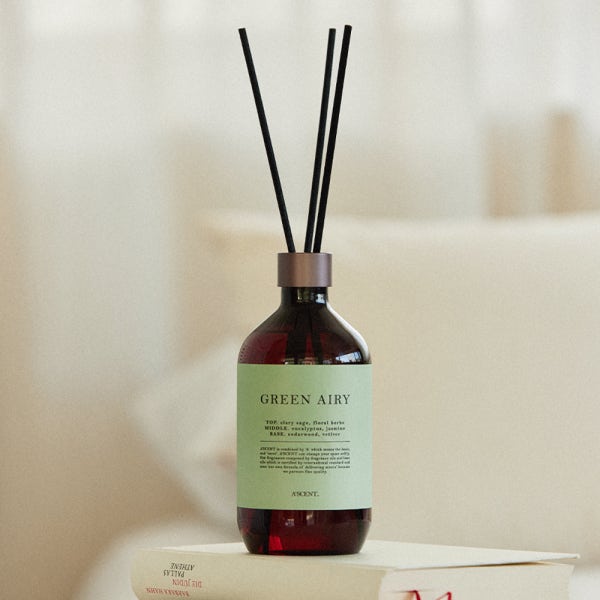 에이센트 대용량 디퓨저 500ml 실내방향제 집들이선물 그린에어리 인테리어