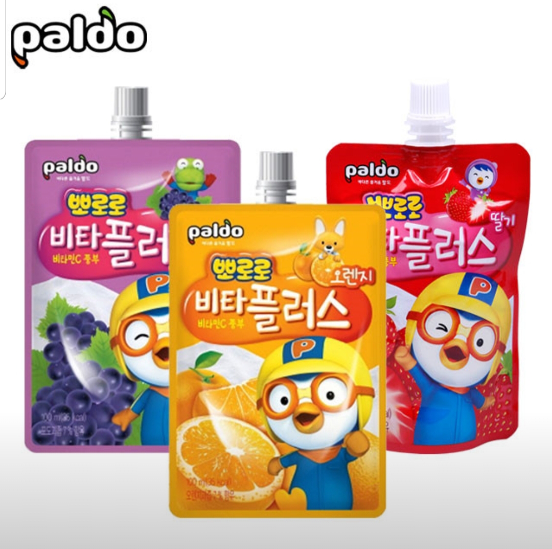 뽀로로 비타플러스 음료수 100ml 오렌지맛 10개