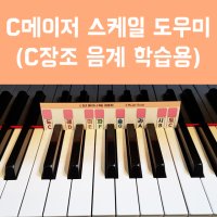 피아노 C 메이저 스케일 도우미 (C장조 음계 학습용)