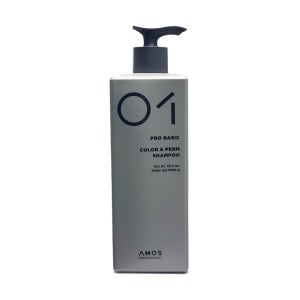 아모스 01 컬러앤펌 샴푸 1000ml 약산성 샴푸