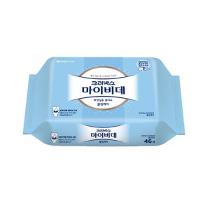 크리넥스 마이비데 캡형 46매 x 8개/화장실용 물티슈