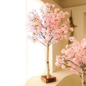 인테리어 인조 벚꽃 가지 조경 플랜테리어 인조나무 구름벚꽃 조화나무 150cm