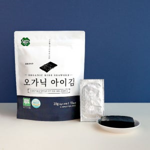 룰루맘 오가닉 무조미 아이김(20g) 4+1개 휴대용 아기김 이유식 재료