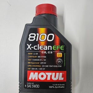 모튤 8100 엑스-클린 EFE 5W30 1L, 1개