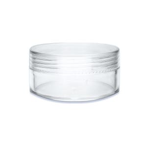 크림 100ml (1박스144개) 화장품 공병 슬라임통 원형 용기 PS 투명 (투명캡)