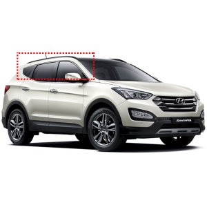 지엠지모터스 썬바이저 자동차 빗물받이 차량용 햇빛가리개 일반 싼타페DM