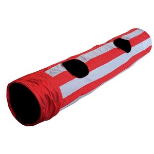 펫라이프 2구 바스락 고양이터널 레드 1.3M