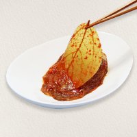 노란 단풍 삭힌 양념 콩잎 김치 장아찌 500g