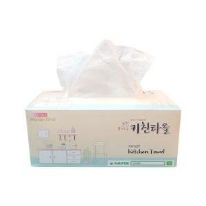 모델라인 무형광 엠보싱 뽑아쓰는 키친타올 100매10각,리필형 1000매,2000매