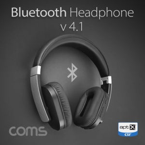Coms 명품 블루투스 유무선 헤드셋 V4.1 (CSR APT-X 지원 / AUX 지원) AK987 R