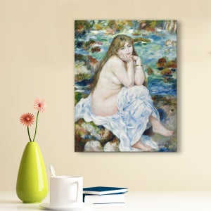 원화사이즈 명화액자 르누아르 앉아서 목욕하는 여인 사이즈2종