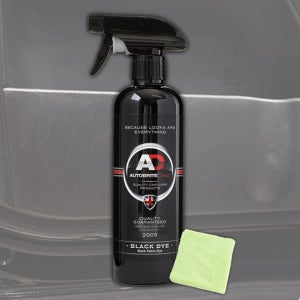 AD 오토브라이트 블랙다이 플라스틱 트림 염색제 복원제 500ml 타월