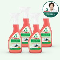 [프로쉬] 다목적 자몽 기름때 클리너 500ml 4개 구성 / 기름때제거 주방후드 가스레인지 그릴 다용도 청소세제