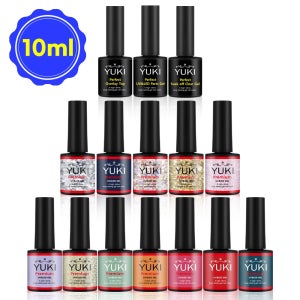 유키 프리미엄 젤네일 10ml (185종) 컬러젤 시럽젤 글리터 셀프 매니큐어 폴리쉬