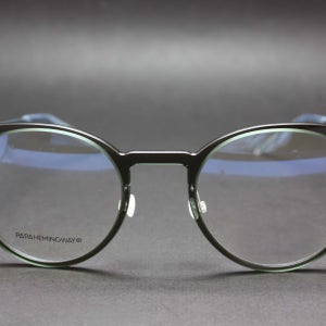 파파 헤밍웨이 안경 N1 N7/BL 가벼운 원형 콤비 티타늄 안경테
