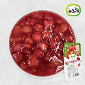 [N배송] 뉴뜨레 냉동 가당 딸기 슬라이스 1KG x 4개