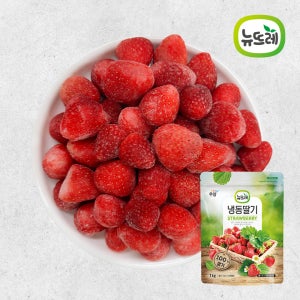 [N배송] 뉴뜨레 냉동 딸기 홀 1KG x 3개 (무가당)