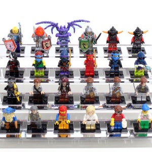 레고 미니피규어 계단형 04번 아크릴진열대 레고받침대 거치대