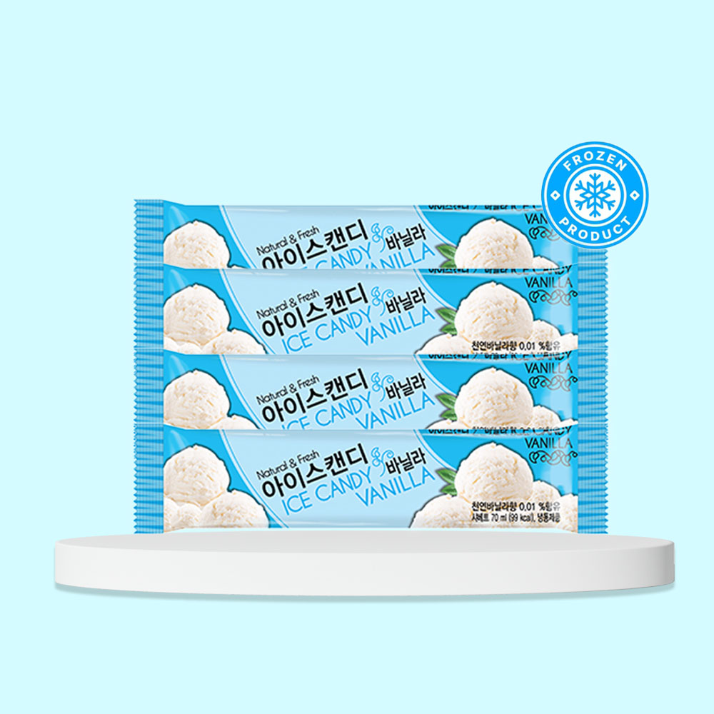 막대 바 서주 아이스크림 아이스캔디 바닐라