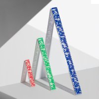 서울디자인브랜드, 소통의 도구 / 그래픽 방안자 15cm, 30cm, 50cm,캘리그라피 디자인 커팅자,레드,그린,블루