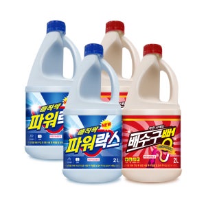 아토세이프 매직싹 배수구 클리너 2L 2개+파워락스 2L 2개