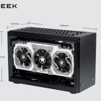 GEEEK A50S ITX 컴퓨터 아크릴 미니 조립식 SFX SFF PC 케이스