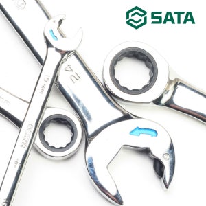 SATA 더블라쳇기어렌치 24mm 자동 깔깔이스패너 볼트공구 수작업렌치