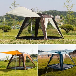 3종 캠핑 그늘막 텐트 / 모기장 스크린 캐노피 천막 탠트