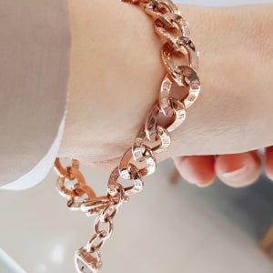 14k 18k 고급 명품 볼드 체인 커플 팔찌(9mm)