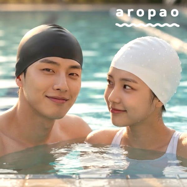 빅사이즈 실리콘 천 수모 성인 수영 모자 긴머리 롱헤어 수영모