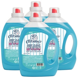 마미스 딥클린 알칼리 액체 세탁세제 3.05L, 4개