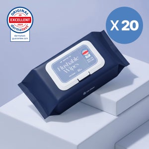 아임클린 비데 물티슈 비데티슈 변기용 80매, 20개