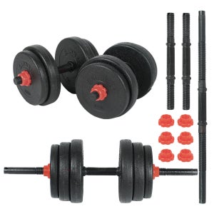 핫템 무게조절 덤벨 조립 아령 세트 15kg