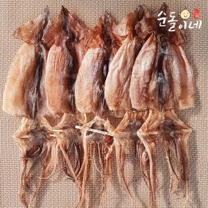 마른 건조 말린 건 오징어 5미 330g 몸통 280g 내외
