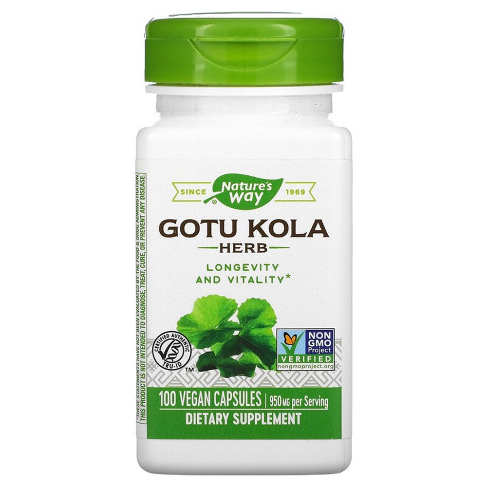 <b>네이처스웨이</b> 고투콜라 허브 병풀 추출물 950mg 100캡슐