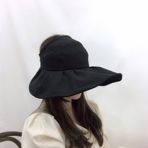 [1+1/무배/특가] 오드리 와이어 프릴 코튼 돌돌이 휴대용 썬캡 모자