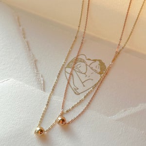 토프 에센셜 네크리스 - 14k gold 볼 체인 금목걸이