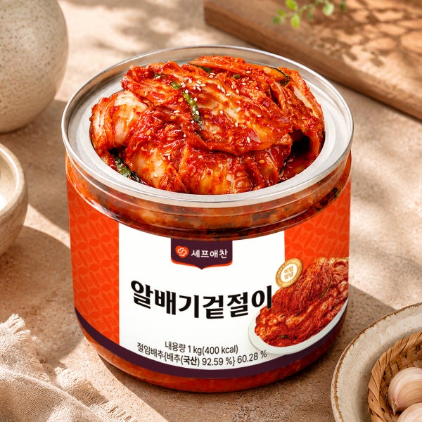 셰프애찬 국내산 알배기겉절이 1kg/팩