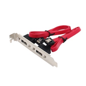 넥시 PCI 브라켓 SATA 2포트 메인보드 외장형 도킹 45cm