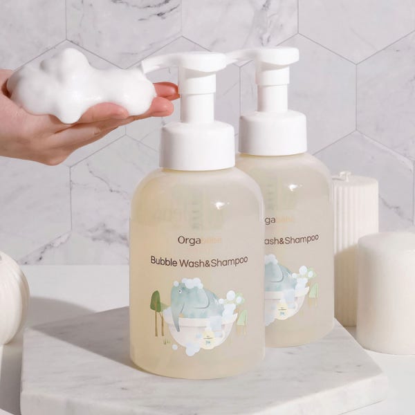 1+1 오가베베 아기 바디 워시&샴푸 500ml