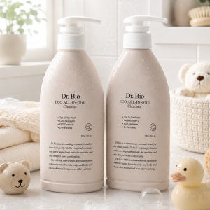 1+1 닥터바이오 아기 임산부 약산성 샴푸 바디워시 올인원 클렌저 500g