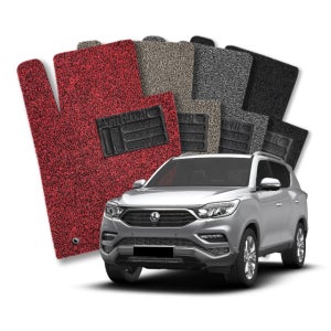 렉스턴G4 코일매트 5인승 확장형 1+2열 그레이 실내 카매트