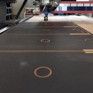 전체코팅 40x100mm 블랙 코팅합판 검정 나무판 목재CNC 가공
