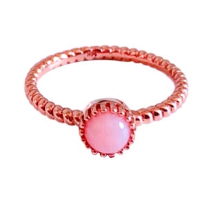 푸에르푸엘라 14k 10월탄생석 핑크 오팔 반지 종로 애끼 금반지