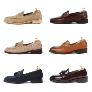 남자 남성 로퍼 키높이 구두 스웨이드 수제화 24종 235부터 290mm